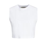 JJXX JXALVIRA SL Slim Crop Every Tee Top, Blanc éclatant, XS Femme