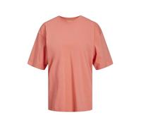 JJXX Jxandrea Loose SS Every Tee Noos T-Shirt, Peach Echo/Print :Carmine Rose Logo, L Femme