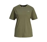 JJXX JXANNA SS REG Every Small Tee Noos T-Shirt, Trèfle à Quatre Feuilles-Impression : Logo Loden Frost, Femme