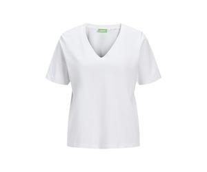 JJXX JXANNIE REG T-Shirt à col V SS JRS Noos, Blanc éclatant., XL