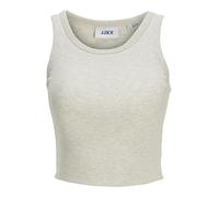 Jack & Jones Jxfallon STR SL Rib Top JRS Noos Haut, Oatmeal/détails : mélange, L Femmes