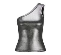 JJXX Jxfunda STR Shine Top à épaules dénudées Haut, Argent (Silver), M Femmes