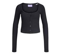 JJXX Jxfunny STR Ls Rib Cardigan JSR, Schwarz, XS Femme