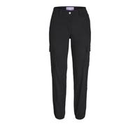 JJXX Jxkendal-Zoe Reg Ankle Cargo MW PNT Noos Pantalon, Noir, L Femme