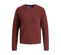 JJXX Jxmila Twist Crew Neck Knit Noos Sweater, Bordeaux, M Femme