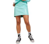 JJXX JXROWE Short Faux Leather Skirt Noos Jupe, Bleu Aruba-Détails : Brillant, L Femme