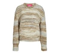 Jack & Jones Jxsimone Crew Neck Knit Sn Pull en Tricot, Kelp/Rayures :/Multi Space Dye, L Femme