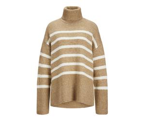 JJXX Pull-over 'Ariella' noisette / blanc, Taille S