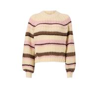 JJXX Pull-over 'JXKELLY' crème / brun foncé / olive / rose, Taille M