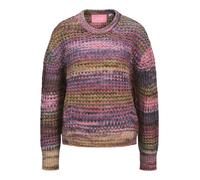 JJXX Pull-over 'JXSIMONE' bleu chiné / moutarde / lie de vin, Taille XS