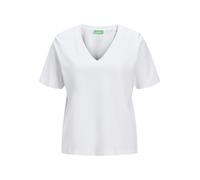 JJXX JXANNIE REG T-Shirt à col V SS JRS Noos, Blanc éclatant., XL