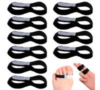 JJYHEHOT 10 Pièces Attelle Doigt Réglable, Orthèses de Doigt, Attelle D'orteil Cassé Bandages pour Traiter les Articulations Endommagées, Gonflées ou Disloquées