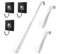 JJZGPP 3 Pièces Chausse Pied Metal en Acier Inoxydable 30cm & 15cm