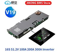JK BMS V19 Bms 16s 51.2v Lifepo4 100A 200A 300A JK stockage d'énergie domestique BMS équilibre actif 1-2A LiFePo4 batterie Version V19 JK-PB2A16S30P 3.2
