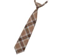 JK Cravate vintage marron à carreaux rayée pré-nouée pour uniforme scolaire coréen japonais