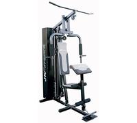 JK FITNESS Multigym Compact 6097 [70 kg Paquet de poids] | Exercices Chest Press, Butterfly, Leg Curl, Low/High Pulley, Curl sur Banc Scott