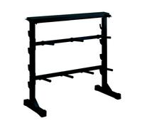 JK Fitness Support d haltères-disques-barbelles Noir