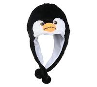JK Home Bonnet Animal 3 en 1 Chapeau d'Hiver Velours Manchot Court