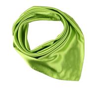 JK Home Faux Soie Écharpe 60x60cm Foulard Carré Couleur Uni Châle Doux Léger Élégant Vert