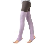 JK Home Guêtres Femme Fille Jambières Longue Tricoté Chaussettes de Yoga Sport Botte pour Danse Ballet Violet