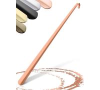 JK Trade Chausse-pied stable en acier inoxydable de 62 cm de long - 2 mm de long - En métal poli - Long pour se tenir debout - Rapide et doux pour le dos - Longueur et largeur optimisées - Corne de