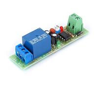 JK02 Minuterie Module Relais DC5V pour Projets, Temporisation Réglable | Circuit imprimé NE555, sortie NO NC, 10A 250V AC ou 30V DC, indicateurs LED rouge vert