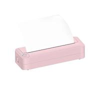 Jkapagzy Imprimantes portables sans fil pour voyage, imprimante thermique portable, imprimante thermique Bluetooth compatible papier A4, imprimante portable sans encre, avec 1 rouleau de papier