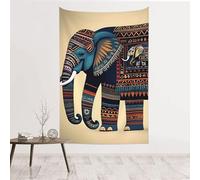 JKASDTRP Tapisserie en velours pêche 152,4 x 101,6 cm, sans dommage, à suspendre au mur, toile de fond douce et durable, décoration murale pour la maison, fête, éléphant aztèque, art à suspendre