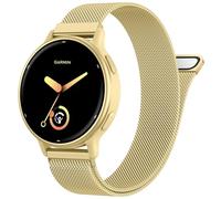JKD Bracelet de 20 mm compatible avec Garmin Vivoactive 5, Vivoactive 6/3, bracelet en maille milanaise en acier inoxydable souple pour montre Garmin Forerunner 165/245/Venu Sq pour homme et femme