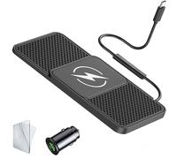 JKDfghF Chargeur de Voiture sans Fil pour Bugatti Divo 2019 2020 2021, 20W Tapis Charge sans Fil Rapide Antidérapant, Tapis Chargement pour Casques de Téléphone Portable, etc,B Type-C