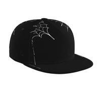 JKDGOJ Bats Cross Spider Web Casquette de baseball imprimée pour adulte, convient pour toutes les saisons, taille réglable classique noire