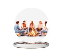 JKDGOJ Bonfire Lot de 2 dessous de verre absorbants en céramique antidérapants pour décoration de voiture