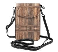JKDGOJ Country Barn Wood Door Prints Sac à bandoulière pour téléphone portable, petit portefeuille pour femme, un cadeau pratique adapté pour les sorties, l'exercice et le shopping