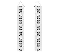 JKDGOJ Croquis d'un panda - Bannière murale à suspendre pour remise de diplôme - Convient pour l'intérieur et l'extérieur - 30,5 x 200,3 m