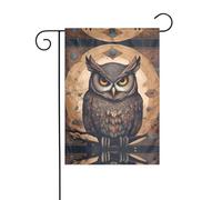 JKDGOJ Drapeau de jardin avec image de chouette Croyances - Convient pour toutes les saisons - 30,5 x 45,7 cm