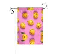 JKDGOJ Drapeau de jardin avec image de fruit de la passion à pois - Convient pour toutes les saisons - 30,5 x 45,7 cm