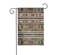 JKDGOJ Drapeau de jardin tribal africain avec image ethnique - Convient pour toutes les saisons - 30,5 x 45,7 cm