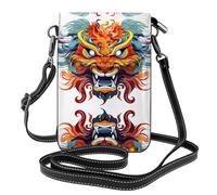 JKDGOJ Expression féroce. Sac à bandoulière imprimé, sac pour téléphone portable, petit portefeuille pour femme, un cadeau pratique adapté pour les sorties, l'exercice et le shopping