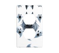 JKDGOJ Ghost leader Prints Panneau mural double prise pour prise électrique domestique durable pour prises et interrupteurs décoratifs