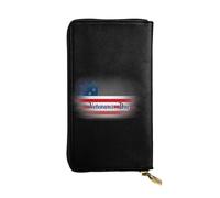 JKDGOJ Glowing Faith Prints Portefeuille long en cuir pour femme Grande capacité avec fermeture éclair