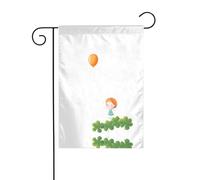 JKDGOJ Image de ballons pour enfants - Drapeau de jardin - Convient pour toutes les saisons - 30,5 x 45,7 cm