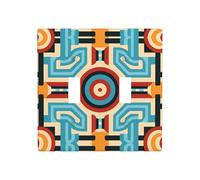 JKDGOJ Image de labyrinthe symétrique Panneau mural décoratif de 11,4 x 11,4 cm adapté aux prises qui ne sont pas facilement endommagées