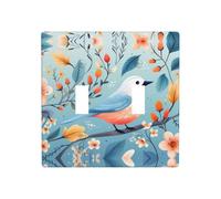 JKDGOJ Image d'oiseau stationnaire Panneau mural décoratif 11,4 x 11,4 cm adapté aux prises qui ne sont pas facilement endommagées
