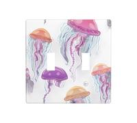 JKDGOJ Image multiple méduses Panneau mural décoratif de 11,4 x 11,4 cm adapté aux prises qui ne sont pas facilement endommagées