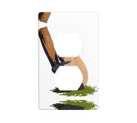 JKDGOJ Koala in the sun Prints Panneau mural double prise domestique durable pour prises et interrupteurs décoratifs