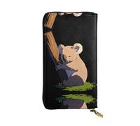 JKDGOJ Koala in the sun Prints Portefeuille long en cuir pour femme Grande capacité avec fermeture éclair