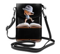 JKDGOJ Le garçon dans le livre imprime sac à bandoulière, sac pour téléphone portable, petit portefeuille pour femme, un cadeau pratique adapté pour les sorties, l'exercice et le shopping