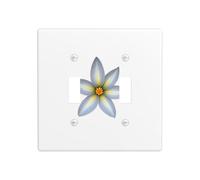 JKDGOJ Le panneau mural décoratif avec motif étoiles et fleurs de 11,4 x 11,4 cm convient aux prises qui ne sont pas facilement endommagées