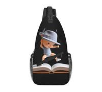 JKDGOJ Le sac à bandoulière « Boy in the Book » convient pour les hommes et les femmes, adapté pour les sacs de fitness et les voyages de randonnée