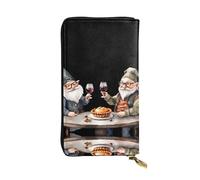 JKDGOJ Leisure Time Prints Portefeuille long en cuir pour femme Grande capacité avec fermeture éclair